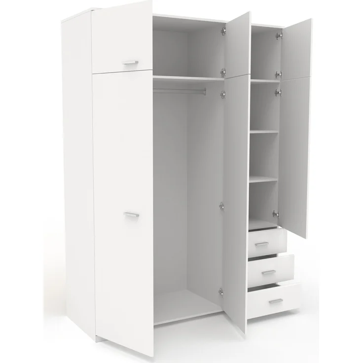Jugendzimmer-Set >Sleep 42< in Weiss – Bild 5