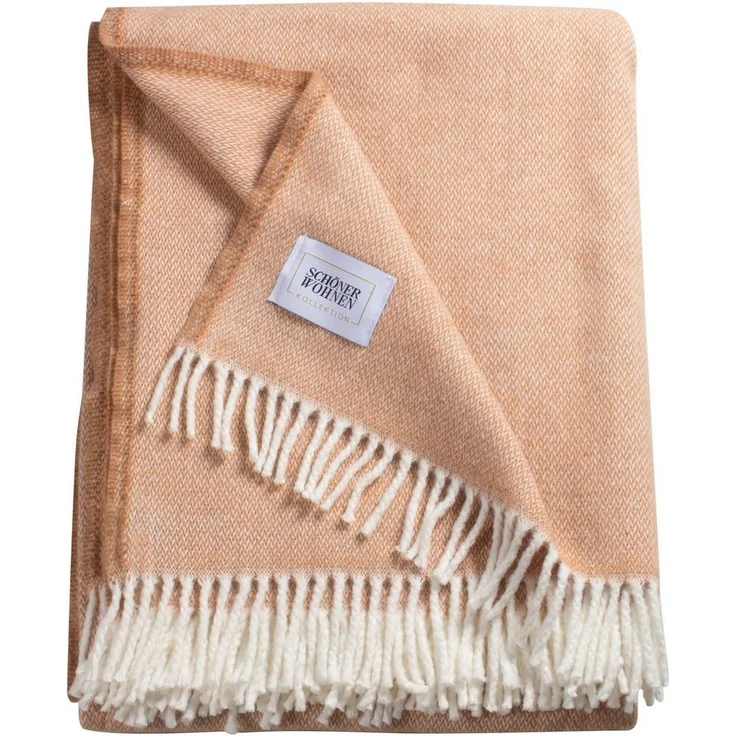 Wohndecke Relax, SCHÖNER WOHNEN-Kollektion, mit gedrehten Fransen, Kuscheldecke – Bild 5