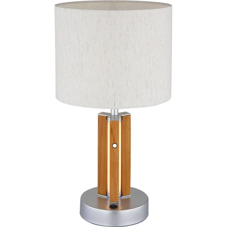 NOWA Tischleuchte TAUGUS, ohne Leuchtmittel, Tischlampe, Textil, Touch Ein/Aus, Wohnbereich – Bild 2