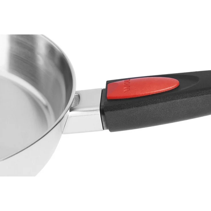 WOLL Bratpfanne Concept Pro Edelstahl Ø 24 cm 5‑Schichten‑Kompound abnehmbarer Griff Alle Herdarten Induktion Backofenfest bis 220 °C Spülmaschinenfest – Bild 3