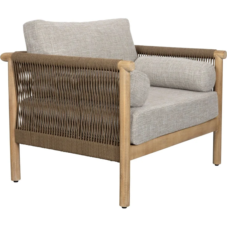 DutchBone Loungesessel Oasis im 2er-Set, Beige aus Akazienholz 95x84x68 cm – Dutchbone – Bild 1