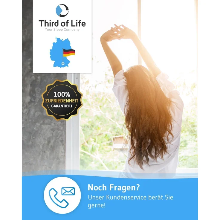 Third of Life Seitenschläferkissenbezug ACAMAR Baumwoll-Kissenbezug Einzelpack – Bild 7