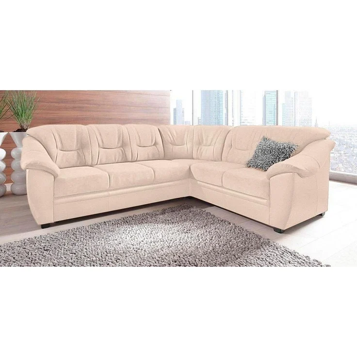 sit&more Ecksofa Savona L-Form, wahlweise mit Bettfunktion, inklusive Federkern, frei im Raum stellbar – Bild 5