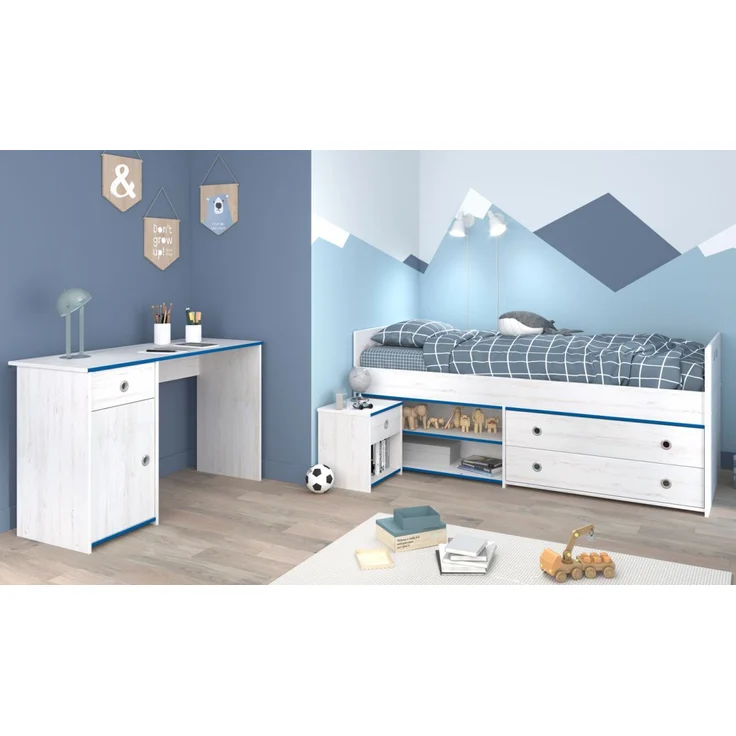 Parisot Kinderzimmer und Jugendzimmer Smoozy in weiß Kiefer Set 3-tlg. – Bild 1