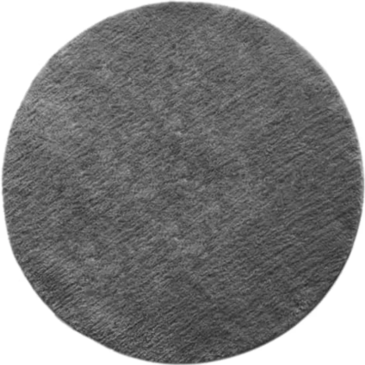 Floordirekt Badematte Sky, Dunkelgraue, Runde Mikrofaser-Badeteppich, 120 cm, rutschfest und waschmaschinenfest – Bild 1
