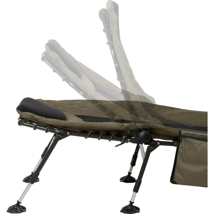CampFeuer Angelliege Karpfenliege XXL, 200 x 81 x 41-98 cm, Campingliege, faltbar Einfach auf- und abzubauen – Bild 4