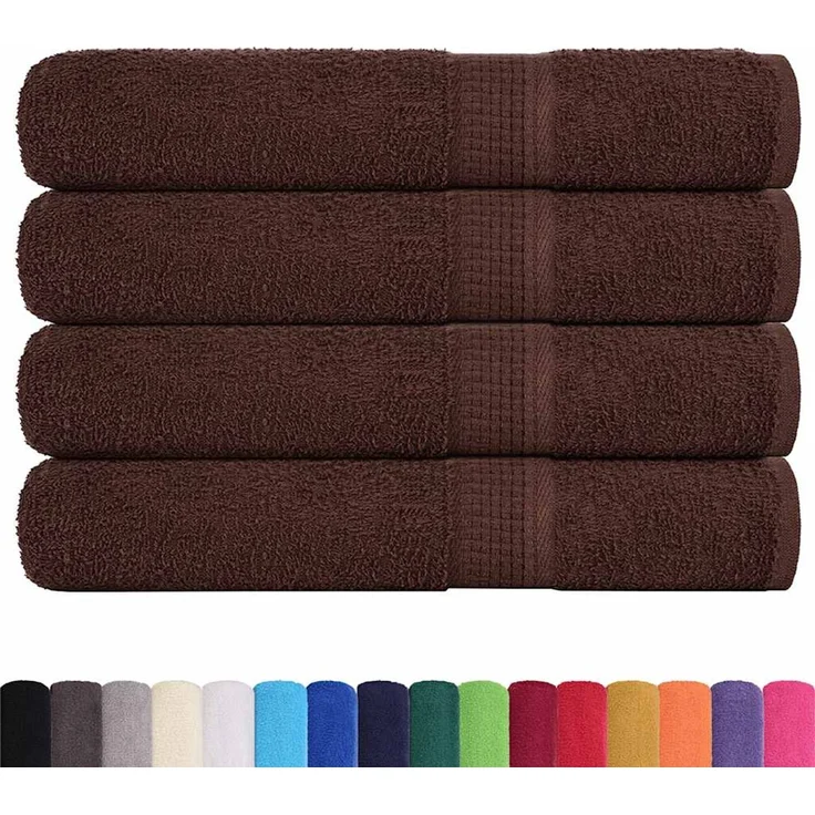 vidaXL Saunatücher FROGN 4 Stk. Braun 80x200 cm 360 g/m² 136768 – Bild 2