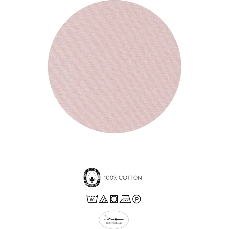 biberna Mako-Satin Bettwäsche 0615211 FEINE STREIFEN, rose, 1x 155x220 cm + 1x 80x80 cm – Bild 6