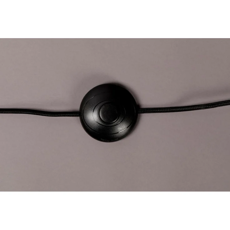 DutchBone Stehlampe Horace mit massivem Eichenholzfuß und beigem Baumwollschirm Braun 60x60x145 cm – Bild 3