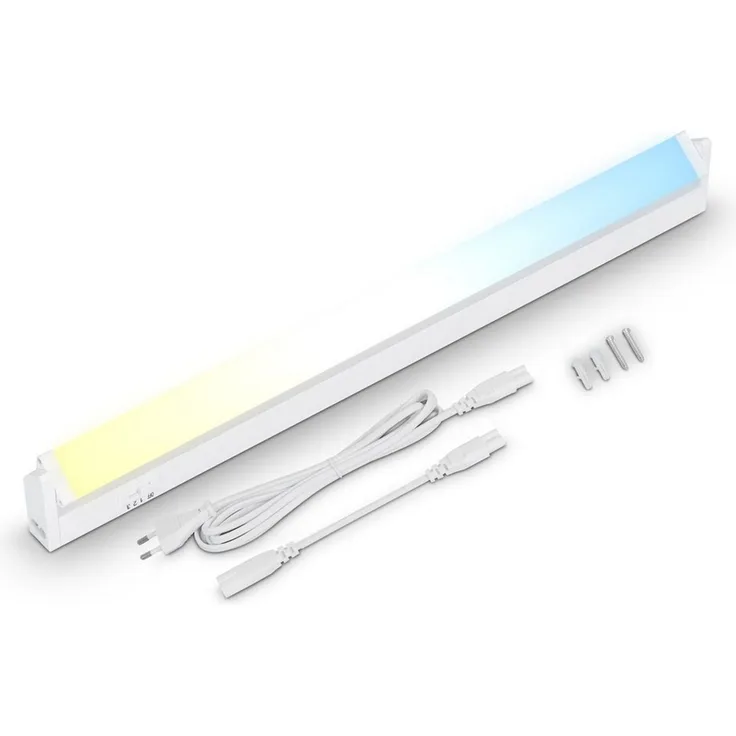 BRILONER Leuchten - LED Unterbaulampe schwenkbar, CCT Unterbauleuchte Küche, Farbtemperatur einstellbar, Schrankleuchte, Weiß, 54,5 cm, 2224-016
