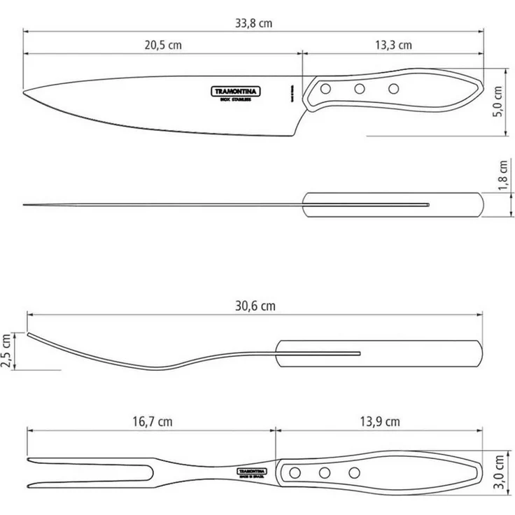 Tramontina Churrasco Tranchierset 2-tlg. – Bild 2