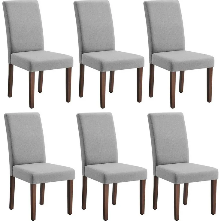 VASAGLE Esszimmerstuhl 2er Set/ 4er Set/ 6er Set Esszimmerstühle, Küchenstuhl (Set, 6 St), Parsons-Stil, 58 x 48 x 99 cm, stuhl bis 120 kg