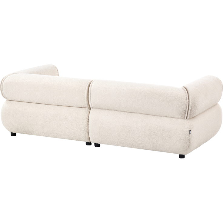 Sofa 3-Sitzer SALLA Bouclé Cremeweiß – Bild 6