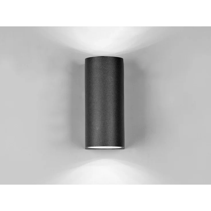 Runde LED Außenwandleuchte Up and Down, Anthrazit, Höhe 15cm – Bild 10