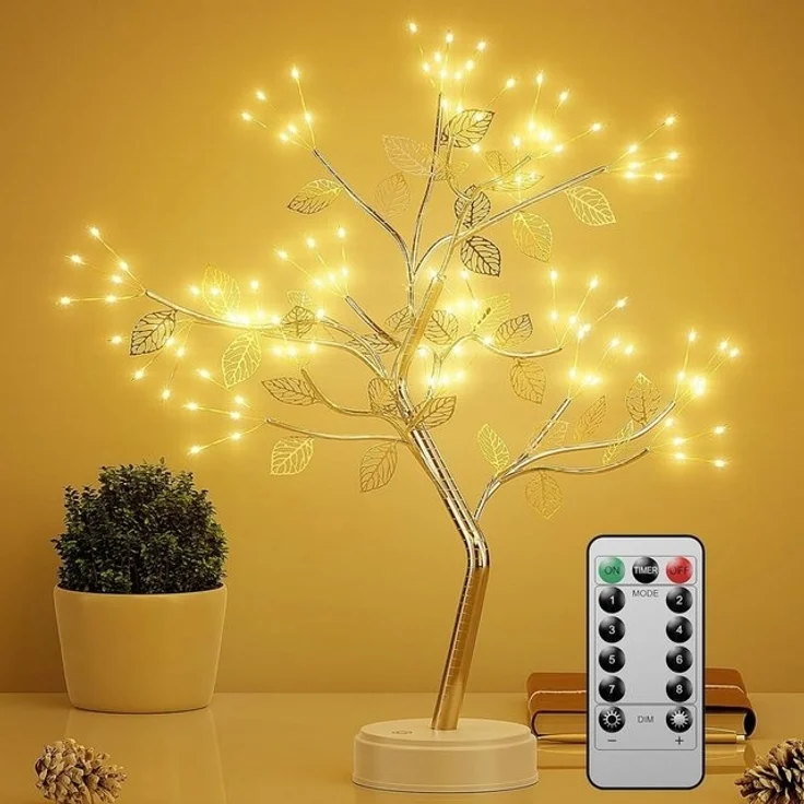 LA CUTE LED Dekolicht LED Lichterbaum 108 LEDs, 8 Modi, dimmbar, Timer, USB/Batterie, LED, fest verbaut, Warmweiß, Fernbedienung, dimmbar, 8 Modi, Timerfunktion – Bild 4