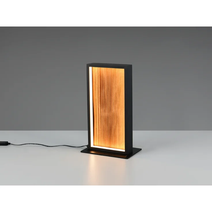 LED Tischleuchte KALEA aus Naturholz dimmbar, Höhe 30cm – Bild 3