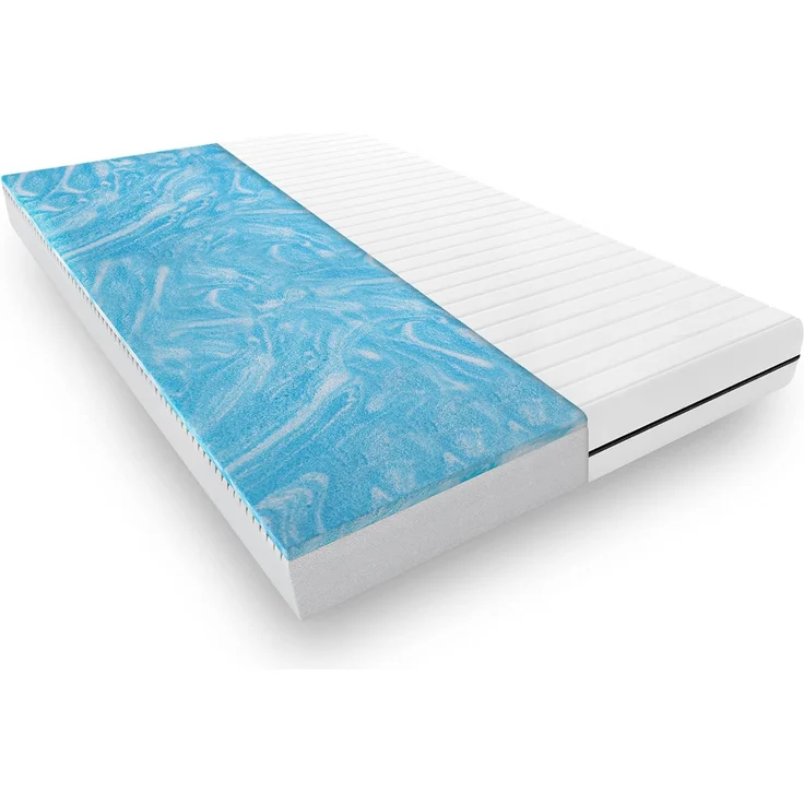 Mister Sandman Gelmatratze 80x200, hochwertige Matratze mit Gelauflage, Matratze mit Duo-Kern mit Premium Doppeltuch Bezug, Gelschaummatratze