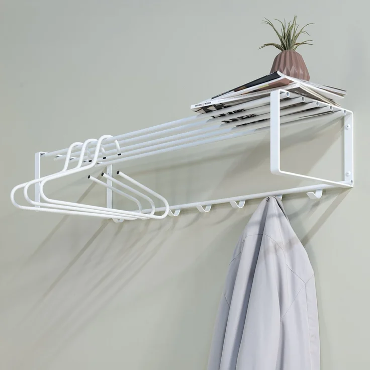 Spinder Design Wandgarderobe Rex 2 XL (100 cm) Weiß – Bild 5
