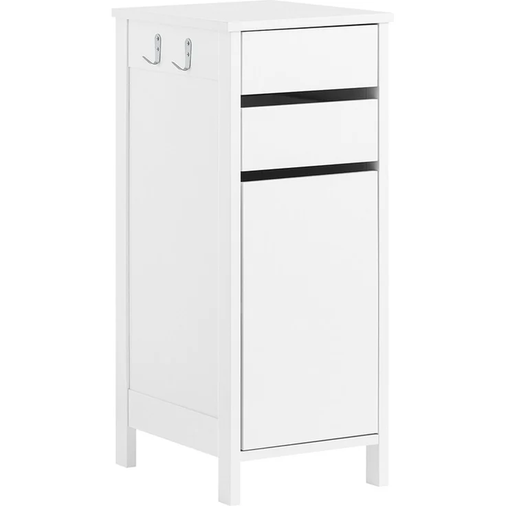 SoBuy FWT108-W Schmale Kommode, MDF, Lackiert, Weiß, 40 x 76 x 30 cm – Bild 1