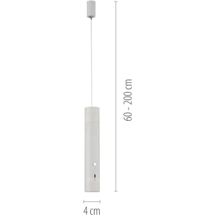 Just Light Attach, Pendelleuchte mit 300 lm, Akku, verstellbarer Höhe, warmweiß, USB-Ladung – Bild 6