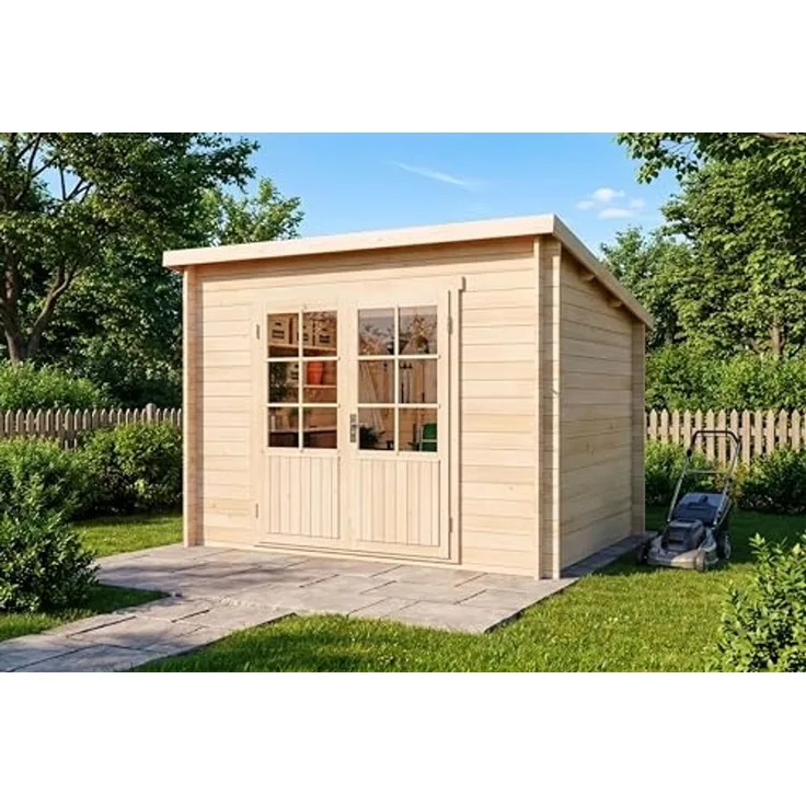 Alpholz Holz Gartenhaus Maria | Natur | 275x300x220 cm
