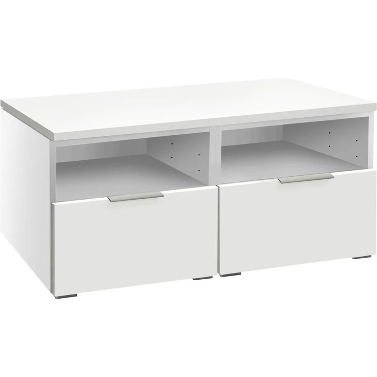 Hasena Kommode Owita Weiß, 2 Schubladen & Ablage zerlegt, zerlegt (zum Selbstaufbau) 90x49x40 cm – Selezione – Bild 1