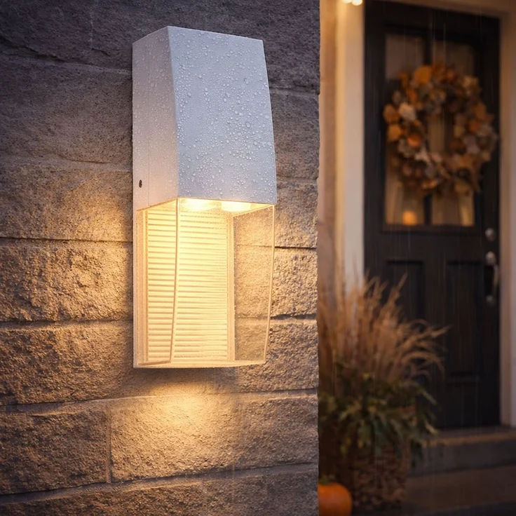 LED Wandleuchte, Höhe 25 cm, weiß, SERVOI – Bild 5
