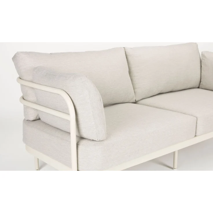 Zuiver Gartenmöbel-Set Vistia mit Sofa & Coffee Table, Aluminium Beige 188x82x87 cm – Bild 2