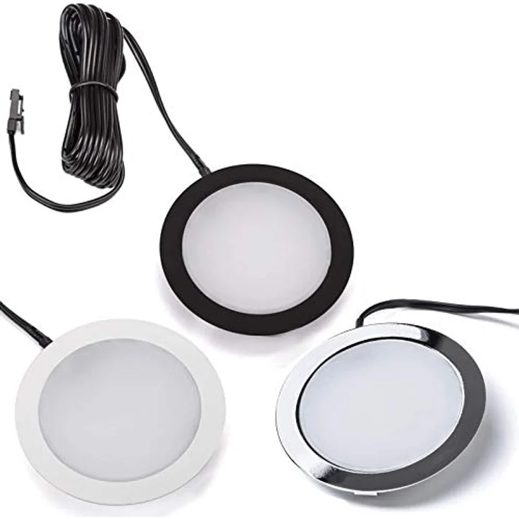 SO-TECH® LED Unterbauleuchte LED Möbeleinbauleuchte GIULIA 3W / 12V, warmweiß / neutralweiß / kaltweiß miniAMP – Bild 7
