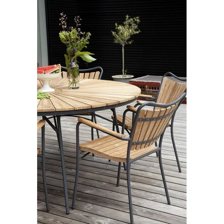 Cinas Gartenstuhl Ellen (1 St), Dezente Retro-Anmutung, robuste Ausführung, wohnlicher Ausdruck