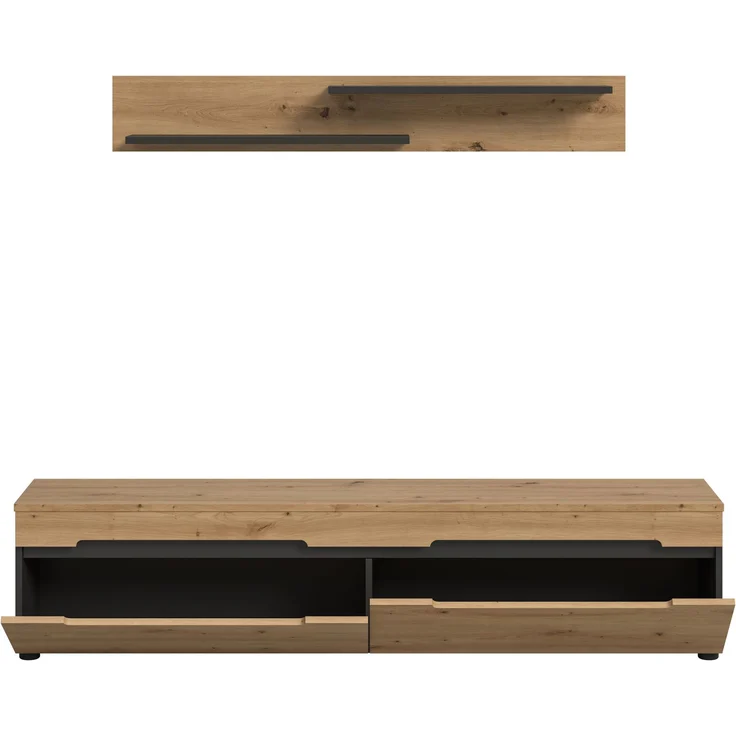 TV Element inkl. Wandboard (B/H/T: 170x38x33 cm) in Artisan Nachbildung – Bild 3