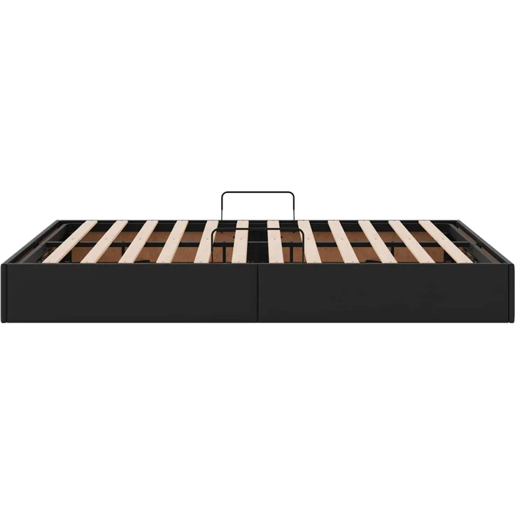 vidaXL Ottoman Bettgestell Schwarz 140 x 190 cm Kunstleder 3442770 – Bild 8