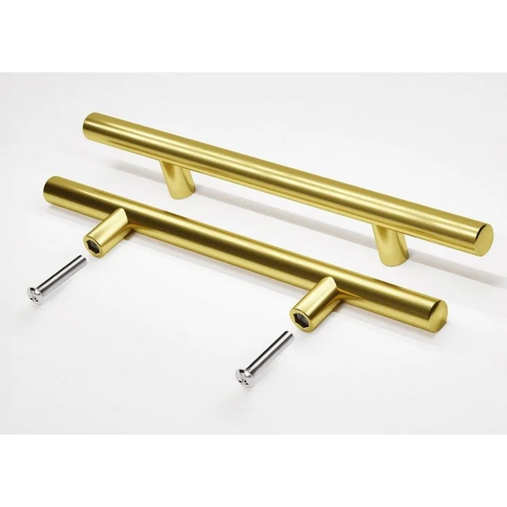 Prima-Online Möbelgriff Möbelgriff Küchengriff Schrankgriff mit Schrauben Gold 10-50cm (1-St) – Bild 5