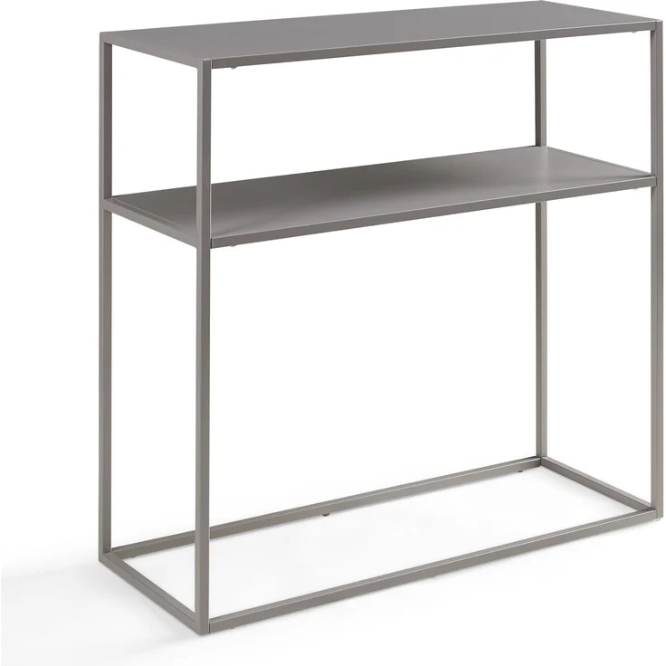 Konsolentisch Kuhmo Hellgrau Metalltischplatte [en. casa] – Bild 3