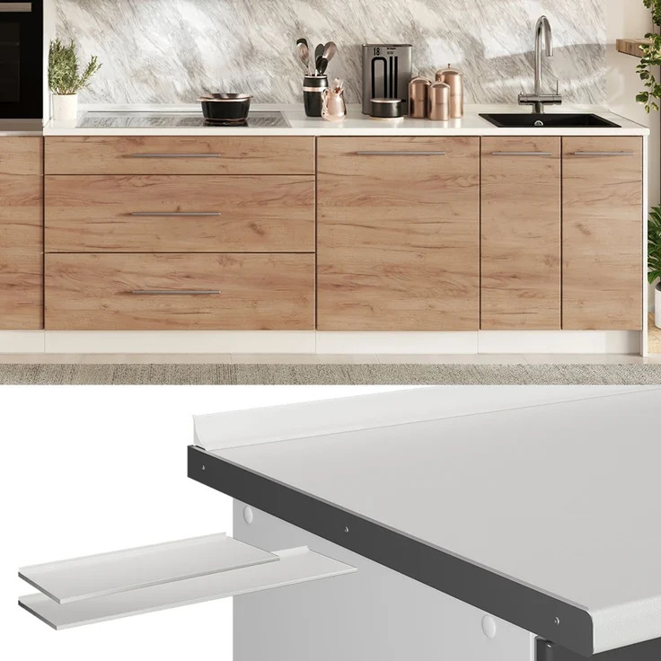 Küchenarbeitsplatte R-Line Weiß 160 cm Vicco – Bild 4