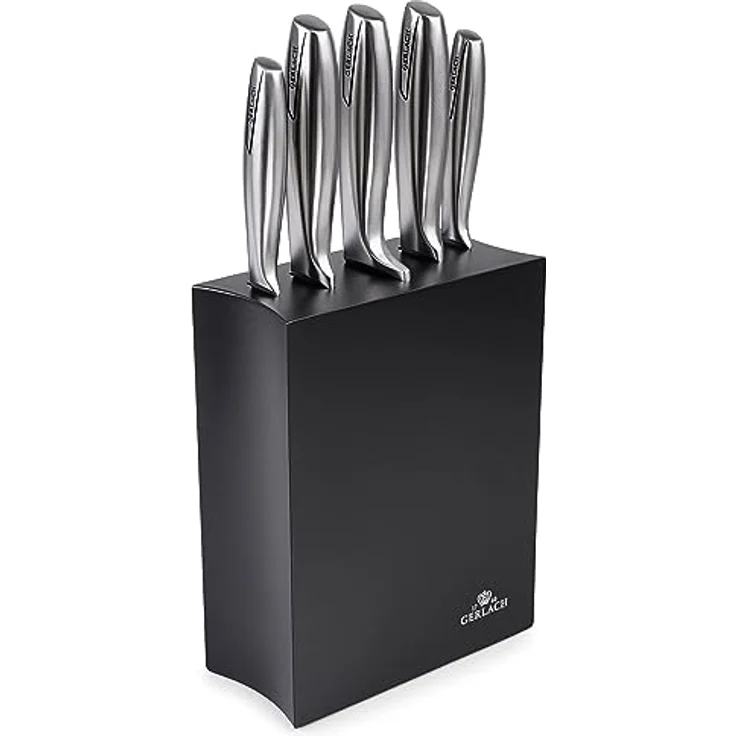 GERLACH Messerset im Block 5-tlg. MODERN schwarz – Bild 2