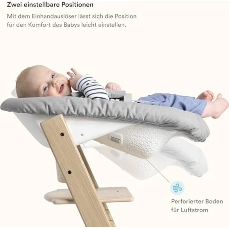 Stokke Tripp Trapp® Neugeborenen Set Grey grau – Bild 6