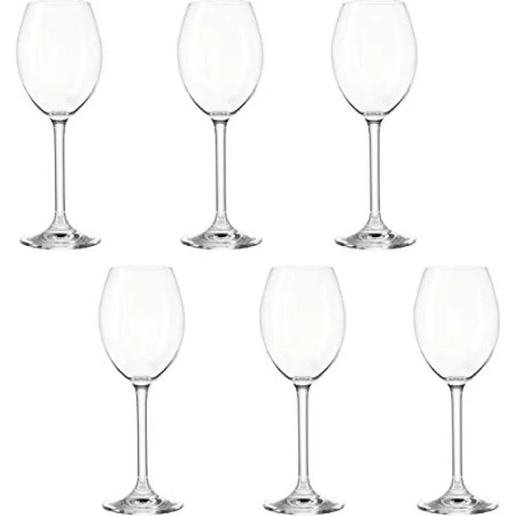 montana: :pure Weißweinglas, 6er Set, Rotweinglas, Weinkelch, Weißwein, Weinglas, Wein Glas, 130 ml, 042386