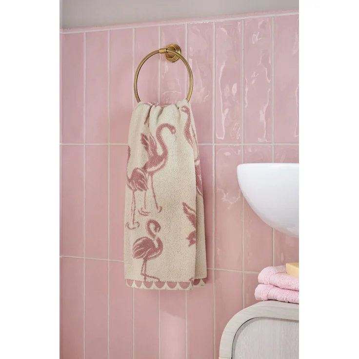 Next Handtuch Handtuch Flamingo mit Glitzerdetails, (1-St) – Bild 4