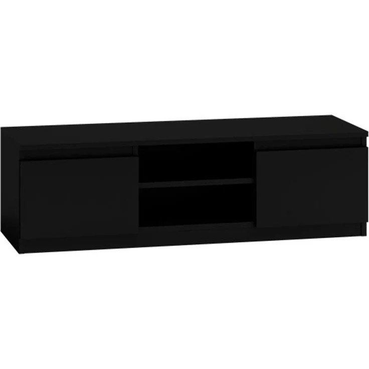 TOPESHOP LOWBOARD TOPESHOP Laminierte Spanplatte Schwarz 140x40x36 cm (H 36 x T 40 x B 140 cm) – Bild 1
