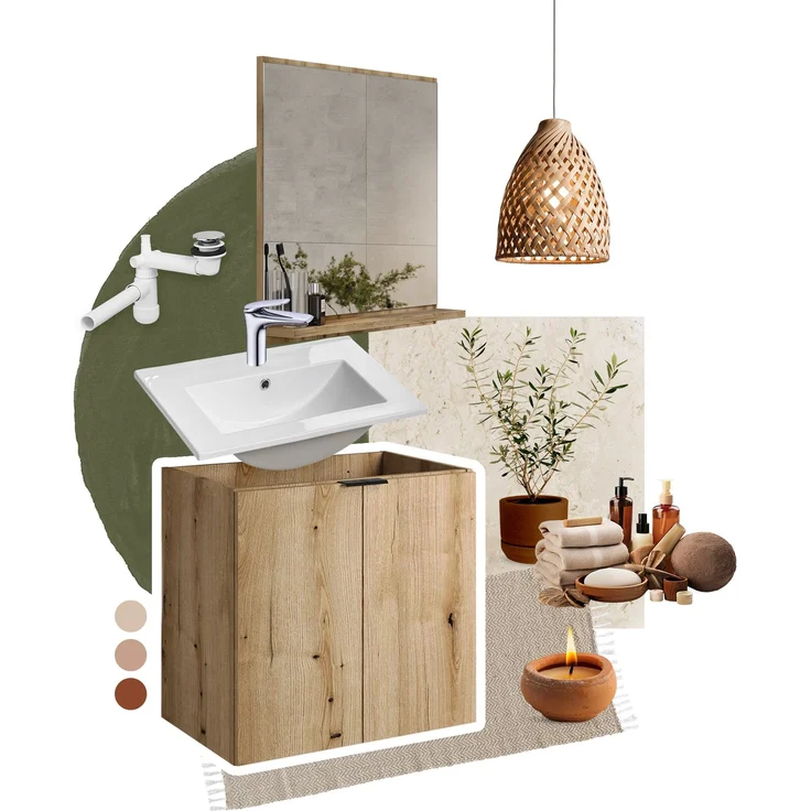Qubik Oberschrank 30x30cm 1 Tür (30x18,9x30cm), Eichenküste Evoke – Bild 8