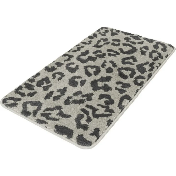 OTTO home Badematte Anna Leo, Badvorleger, Badezimmer Teppich, Duschvorleger, Höhe 15 mm, rutschhemmend beschichtet, schnell trocknend, fußbodenheizungsgeeignet, Polyester, rechteckig, mit Animal Print, modernes Muster, Leo, weich – Bild 2