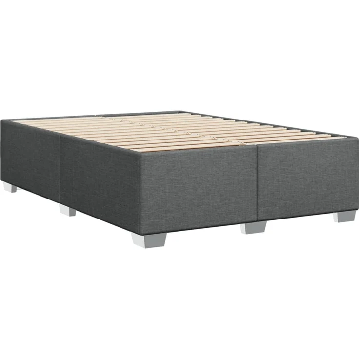 vidaXL Boxspringbett mit Matratze Dunkelgrau 160x200 cm Stoff 3285933 – Bild 8