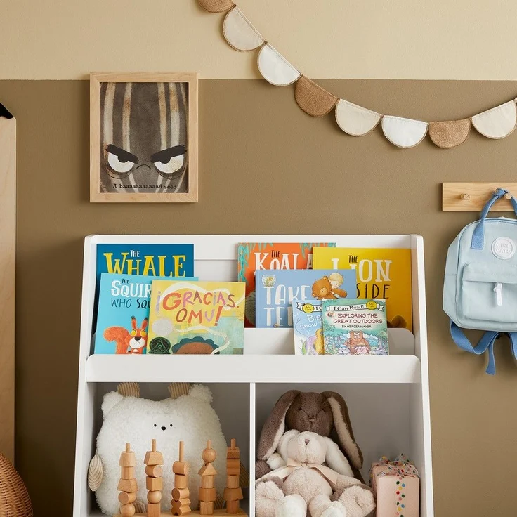 SoBuy KMB83-W Kinderregal, MDF, Lackiert, Weiß, 60 x 36 x 20 cm – Bild 7