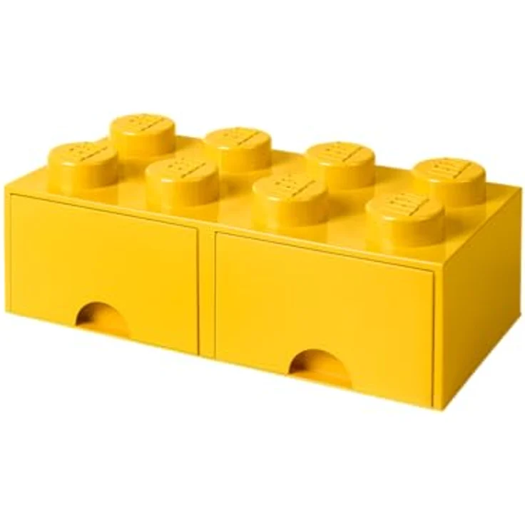 Lego 'Storage Brick 8' Aufbewahrungsbox gelb mit 2 Schubladen – Bild 5