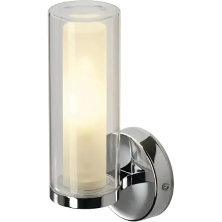 SLV 1002228 WL 105 Wandleuchte chrom doppelt Glas E14 IP44