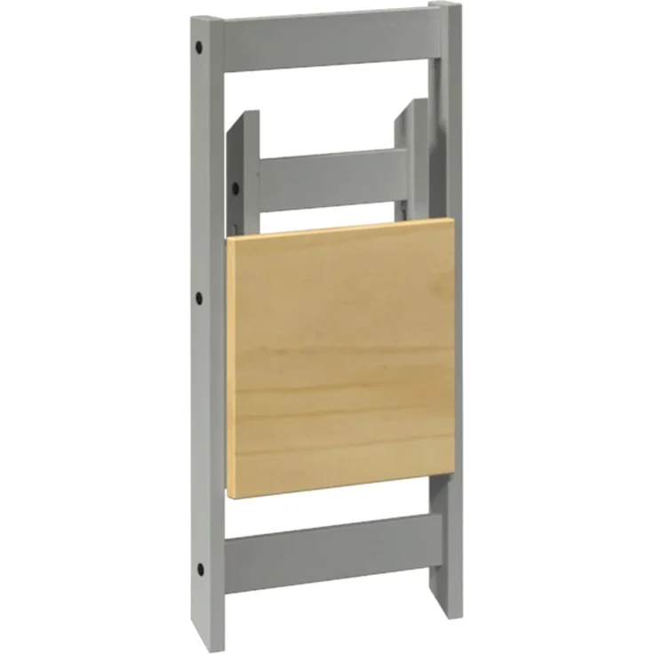vidaXL Esszimmerstühle Klappbar 4 Stk. Corona Grau Massivholz Kiefer 4013438 – Bild 7