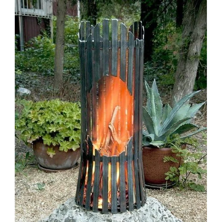 Feuersäule Albero Feuerkorb 80002 Feuerschale 60cm Metall Feuerstelle Säule – Bild 7