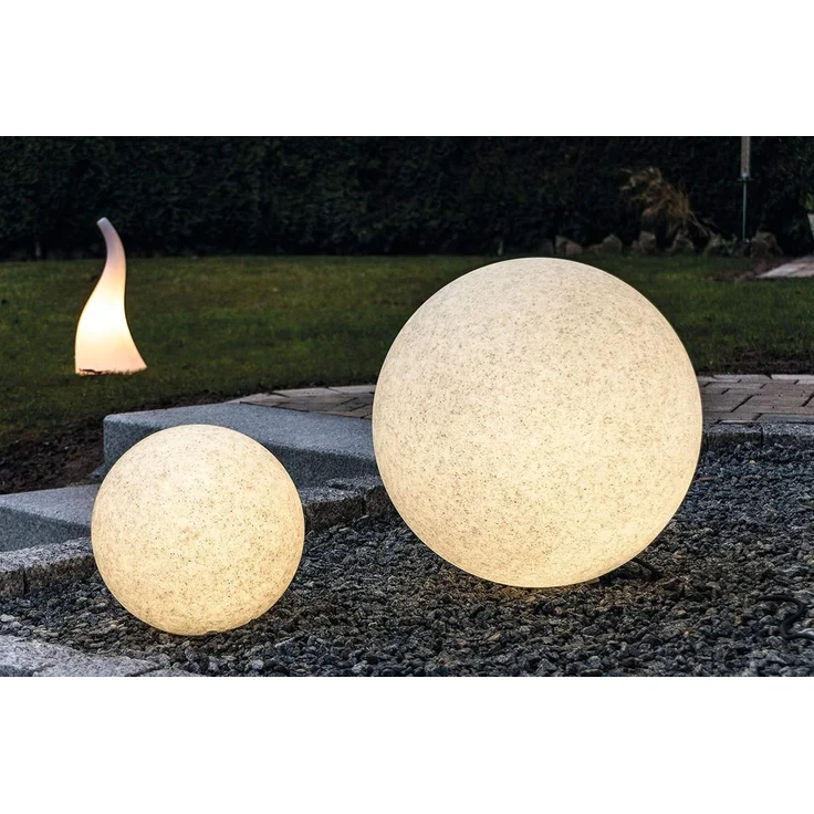 Heitronic Nr. 35958-HE Outdoor LED Leuchtkugel Mundan granit 50cm E27 IP44 – Bild 4