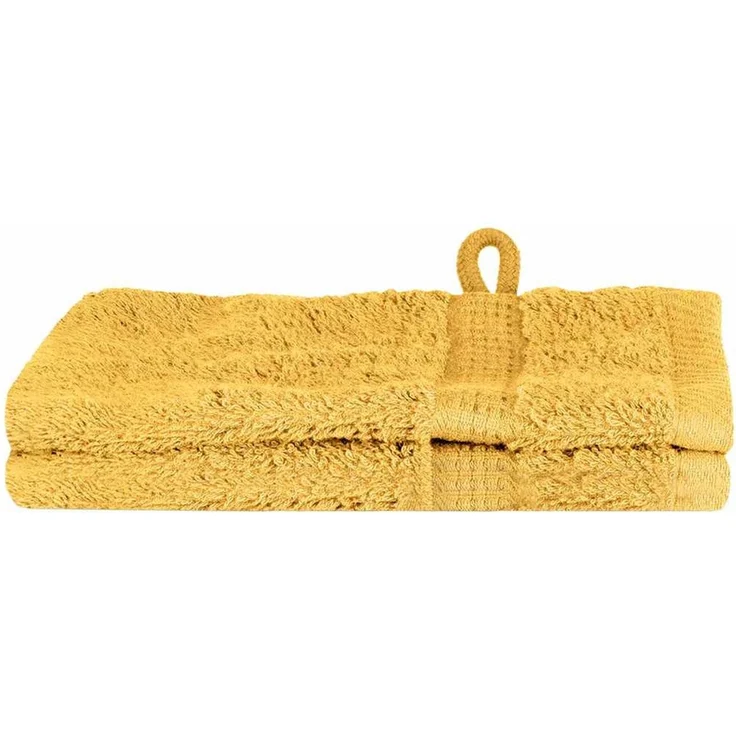 vidaXL Gästetuch SOLUND 2 Stk. Gold 15 x 21 cm 550 gsm 137272 – Bild 2